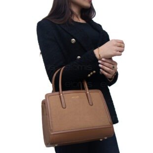 Sac à main " Miss Alita " à triple compartiments - Marron