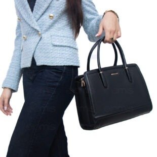 Sac à main " Miss Alita " à triple compartiments - Noir