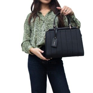 Alternative view of Sac à main " Miss Alita " à poignée rigide - Noir