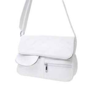 Alternative view of Sac bandoulière à 6 compartiments - Blanc