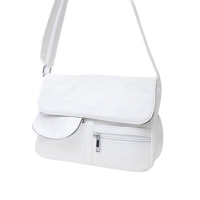 Alternative view of Sac bandoulière à 6 compartiments - Blanc