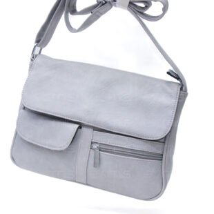 Alternative view of Sac bandoulière à 6 compartiments - Gris