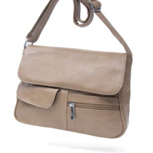 Alternative view of Sac bandoulière à 6 compartiments - Taupe