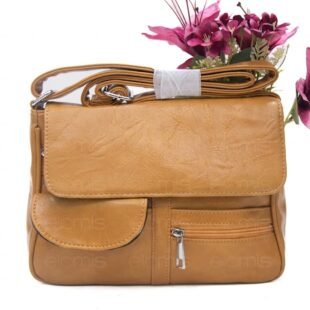 Sac bandoulière à 6 compartiments - Moutarde