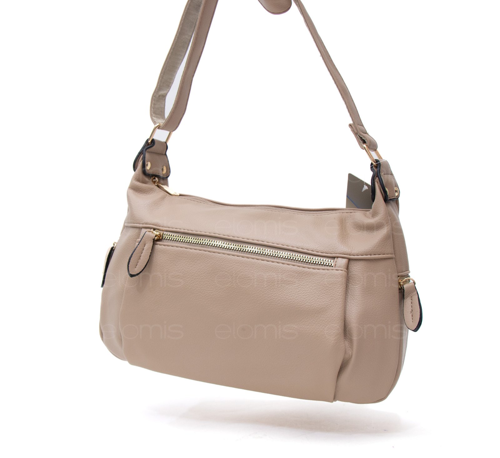 Sac bandoulière triple compartiments - Taupe – Image 2