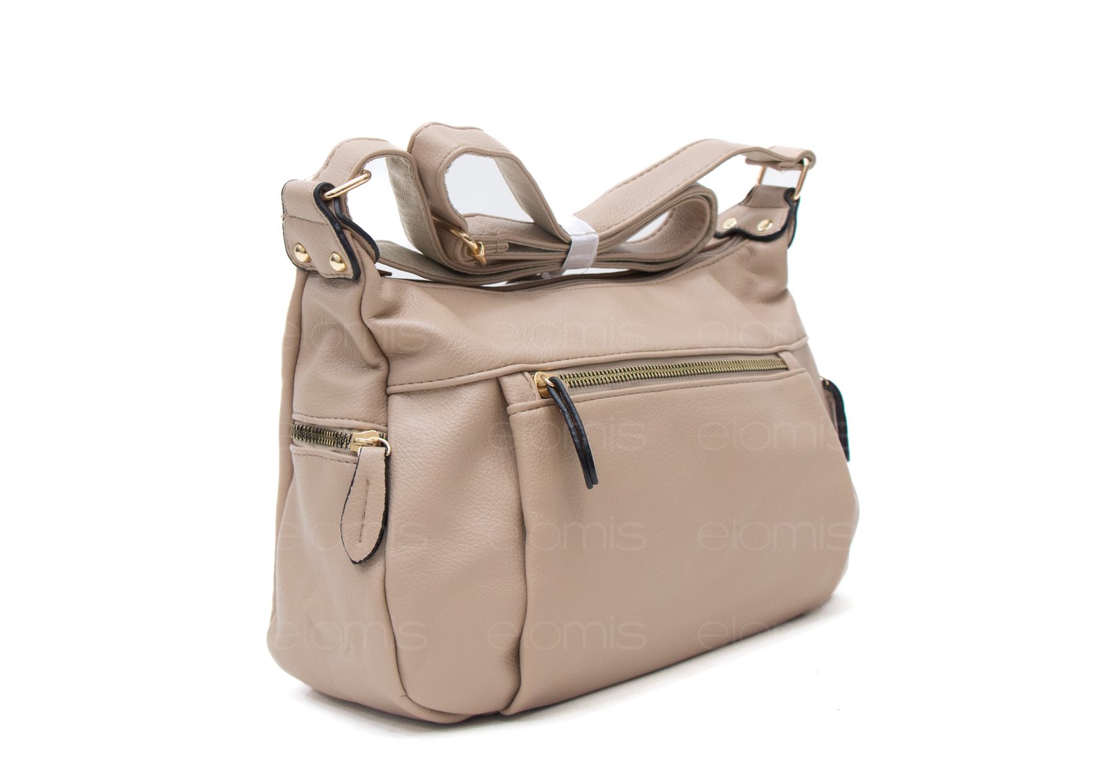 Sac bandoulière triple compartiments - Taupe