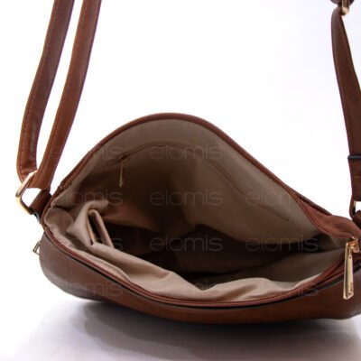 Alternative view of Sac bandoulière "Détails Doré"  effet vintage avec boucle