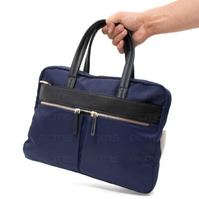 Sac cartable en polyster imperméable bicolore