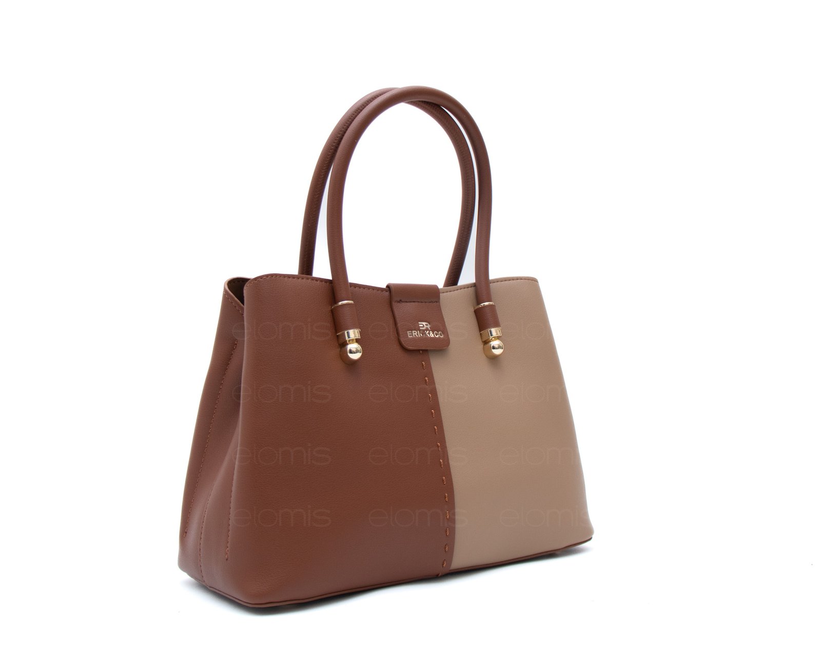 Sac à main bicolore + Porte-monnaie – Image 8