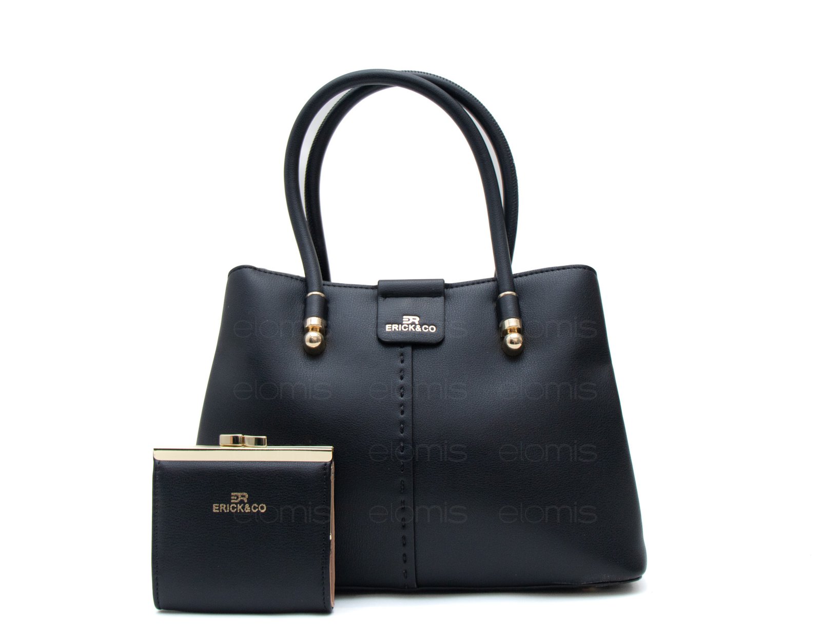 Sac à main bicolore + Porte-monnaie – Image 5