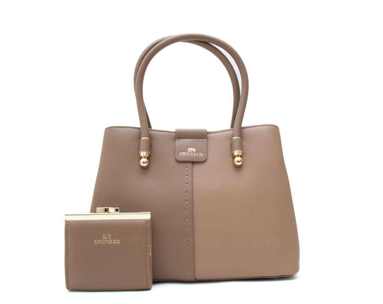 Sac à main bicolore + Porte-monnaie – Image 1