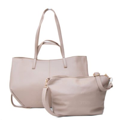 Alternative view of Grand sac à main effet polène  + sac bandoulière