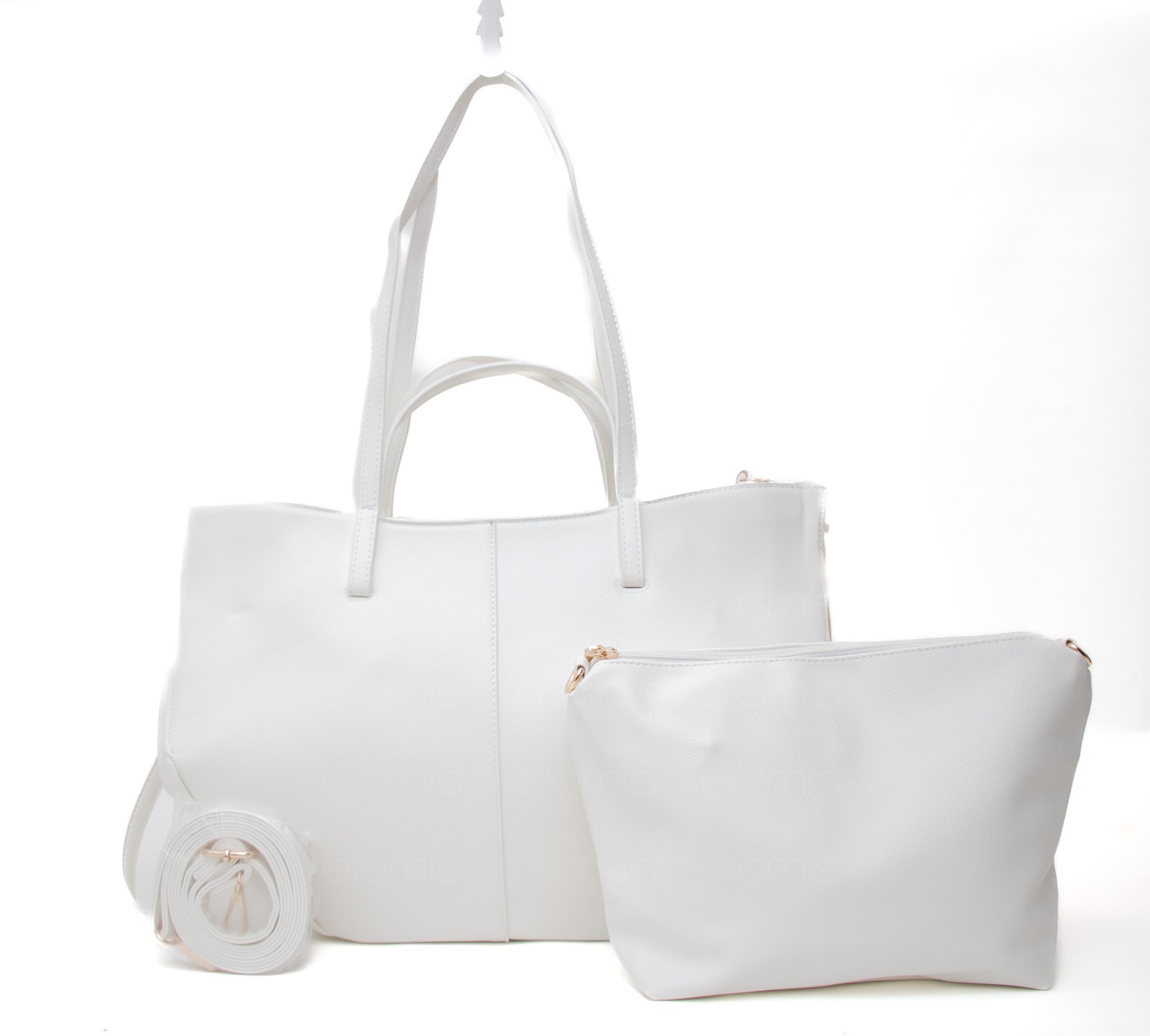 Grand sac à main effet polène + sac bandoulière – Image 7
