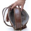 sac bandoulière à 4 compartiments verni / finitions doré - Thumbnail Image 8
