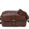 sac bandoulière à 3 compartiments vintage avec boucle - Thumbnail Image 3