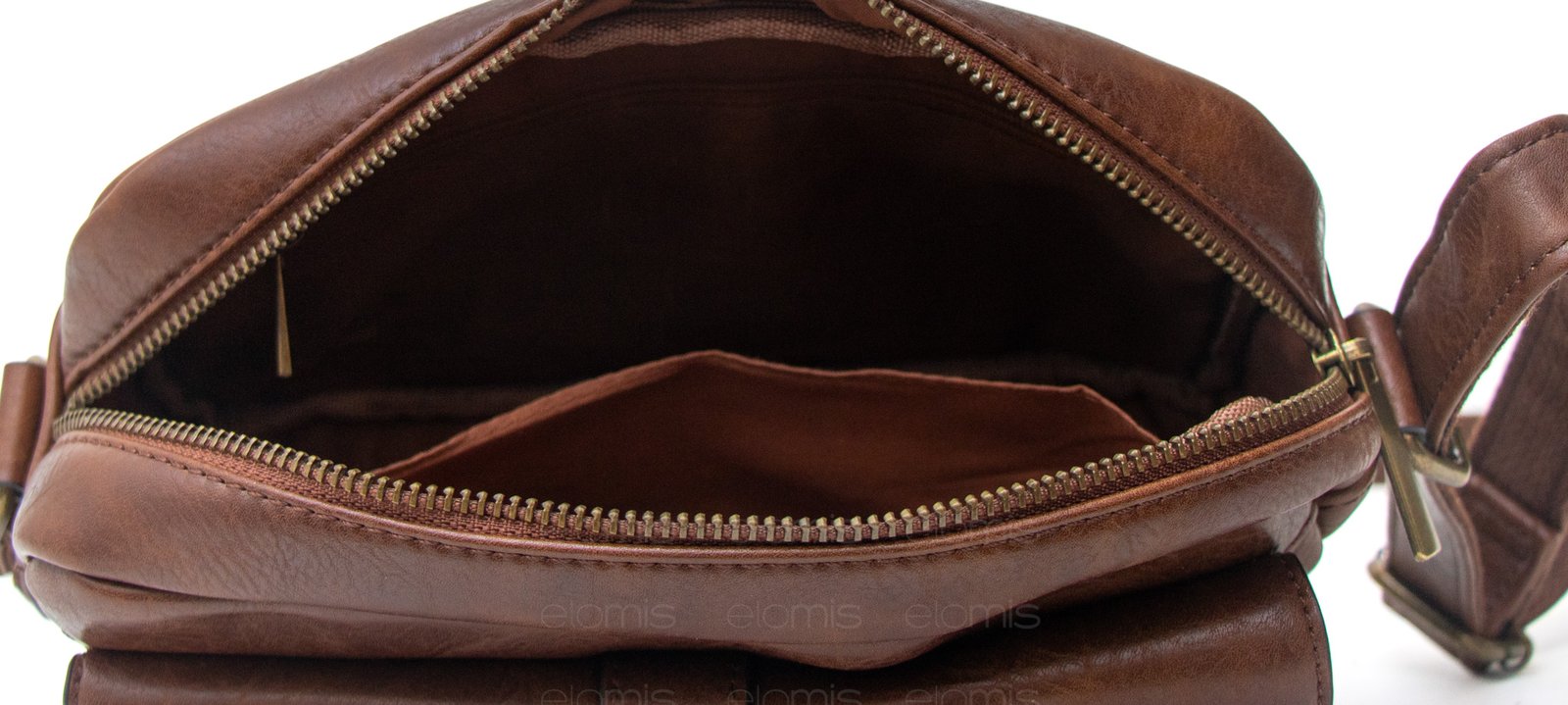 sac bandoulière à 3 compartiments vintage avec boucle – Image 6
