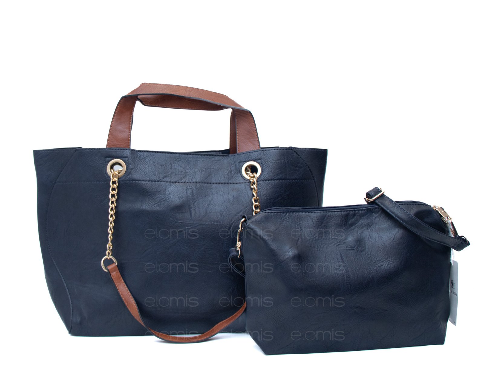 Sac à main / fourre tout classique + sac bandoulière – Image 4