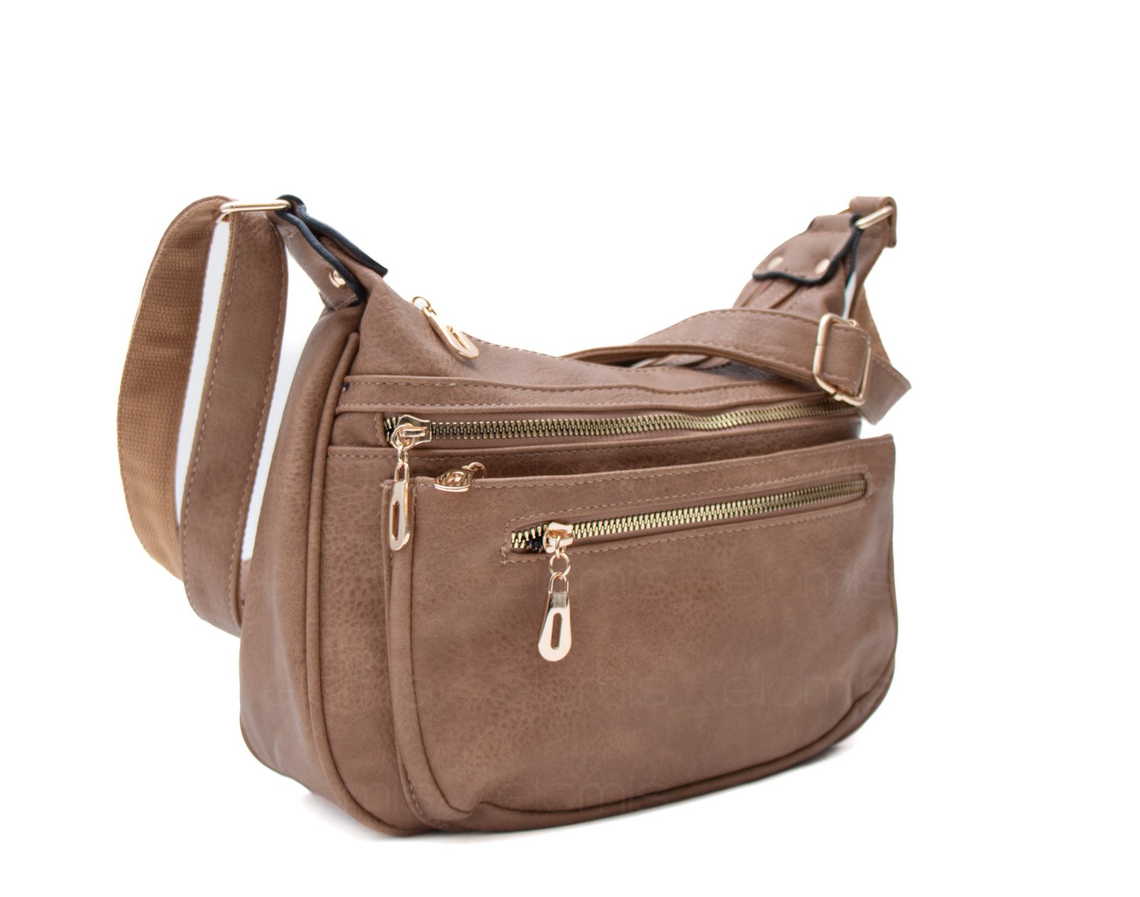 Sac bandoulière à 6 compartiments avec finitions doré – Image 6