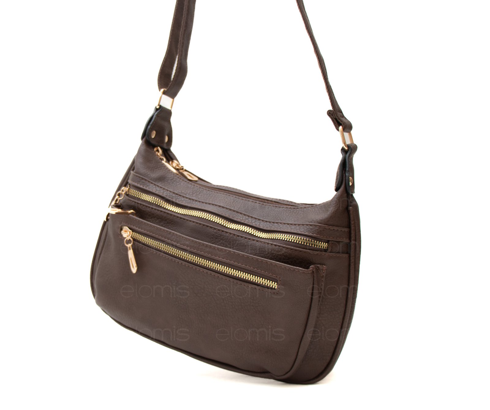 Sac bandoulière à 6 compartiments avec finitions doré – Image 11