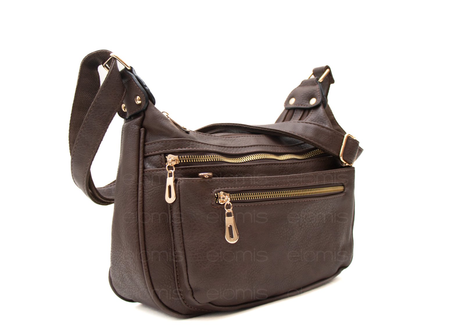 Sac bandoulière à 6 compartiments avec finitions doré – Image 5