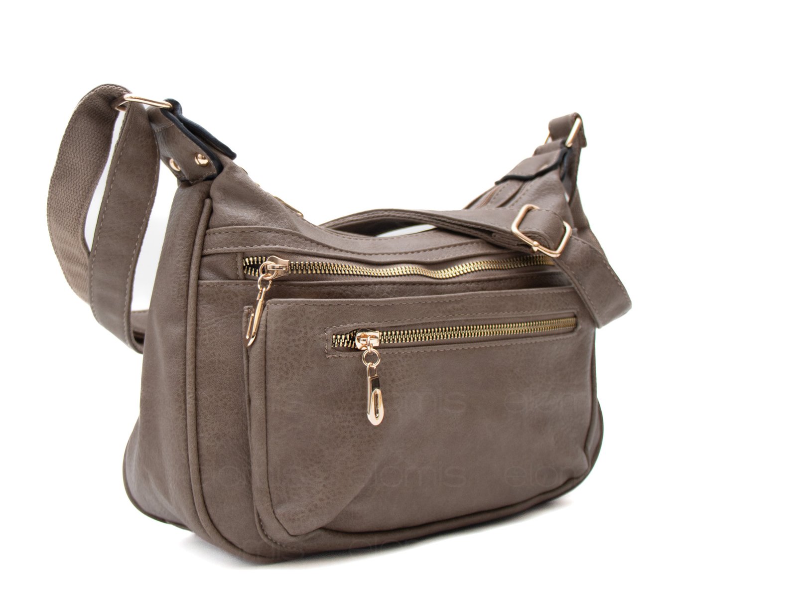 Sac bandoulière à 6 compartiments avec finitions doré – Image 3