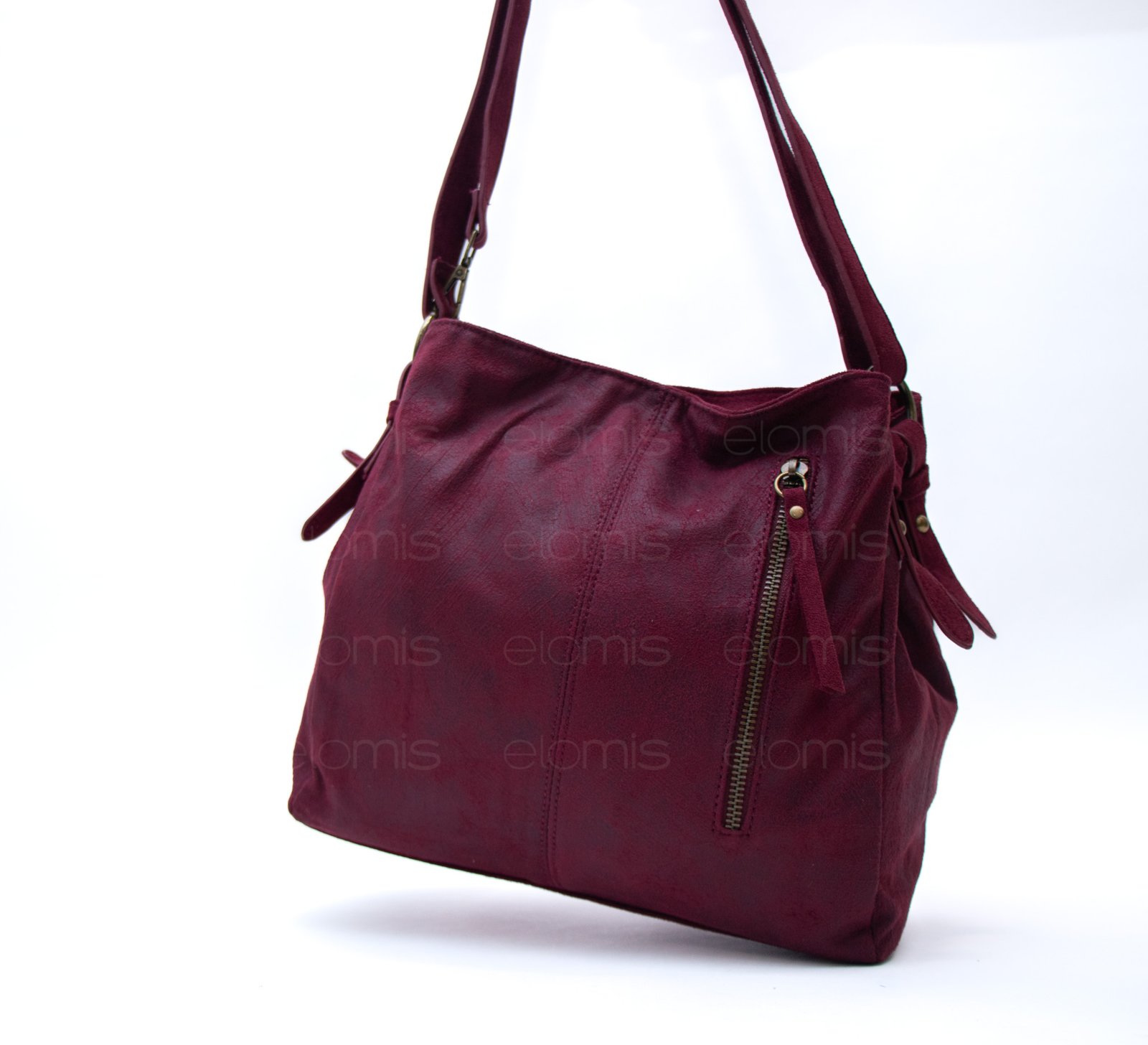 Sac fourre tout carré en daim (moyenne taille) – Image 9