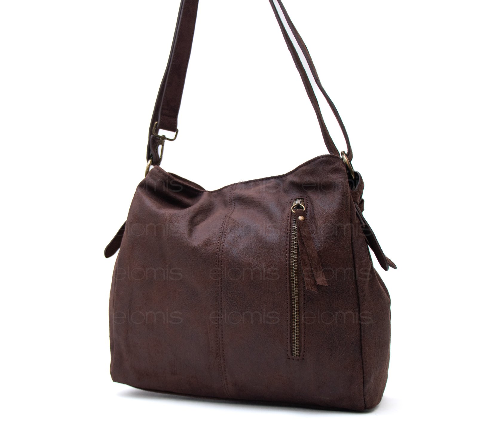 Sac fourre tout carré en daim (moyenne taille) – Image 6