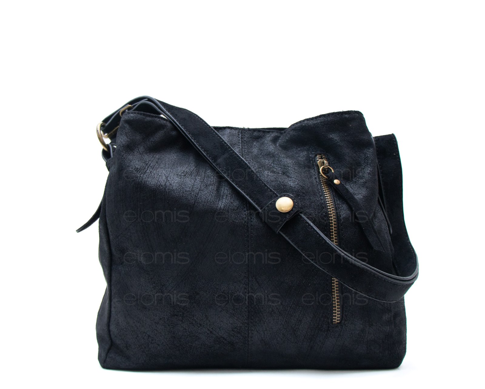 Sac fourre tout carré en daim (moyenne taille) – Image 1