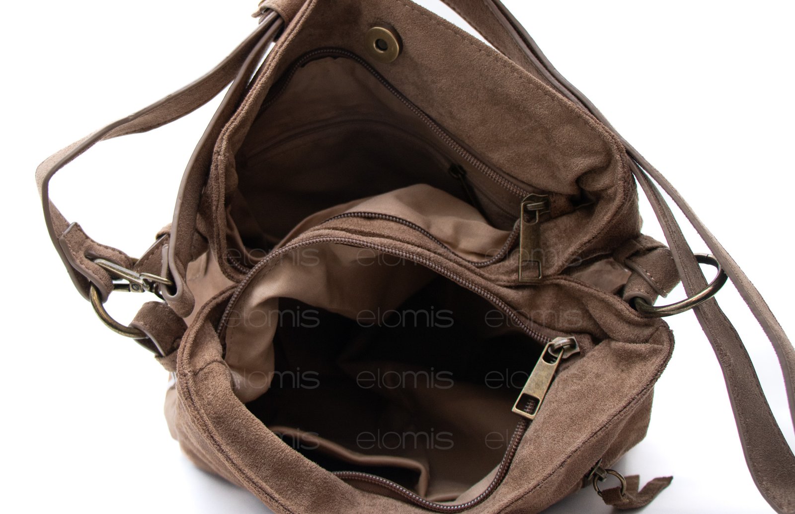 Sac fourre tout carré en daim (moyenne taille) – Image 12