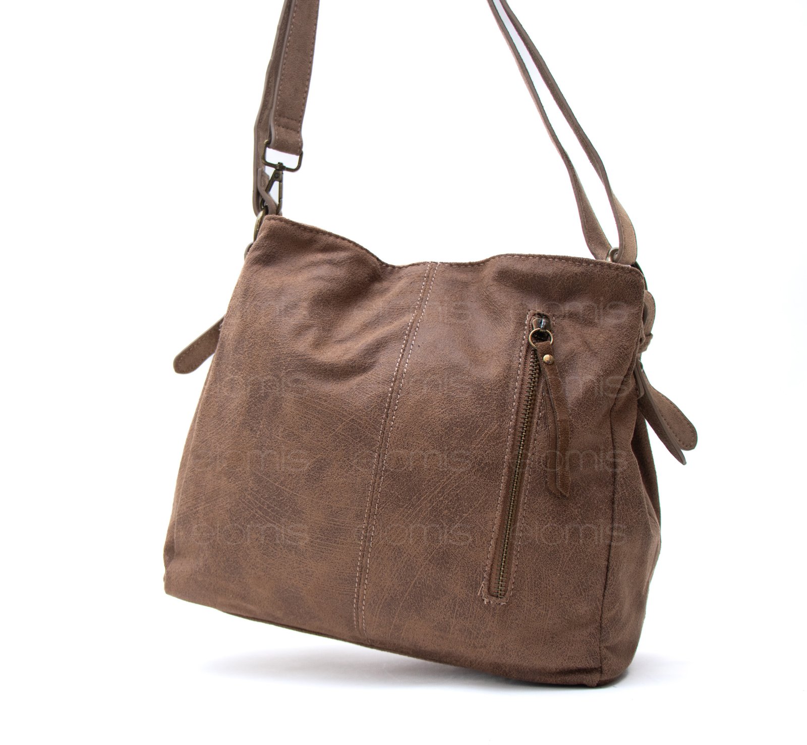 Sac fourre tout carré en daim (moyenne taille) – Image 3
