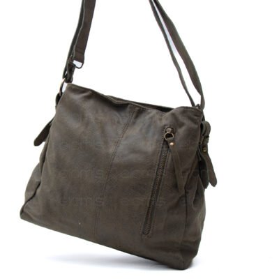 Alternative view of Sac fourre tout carré en daim (moyenne taille)