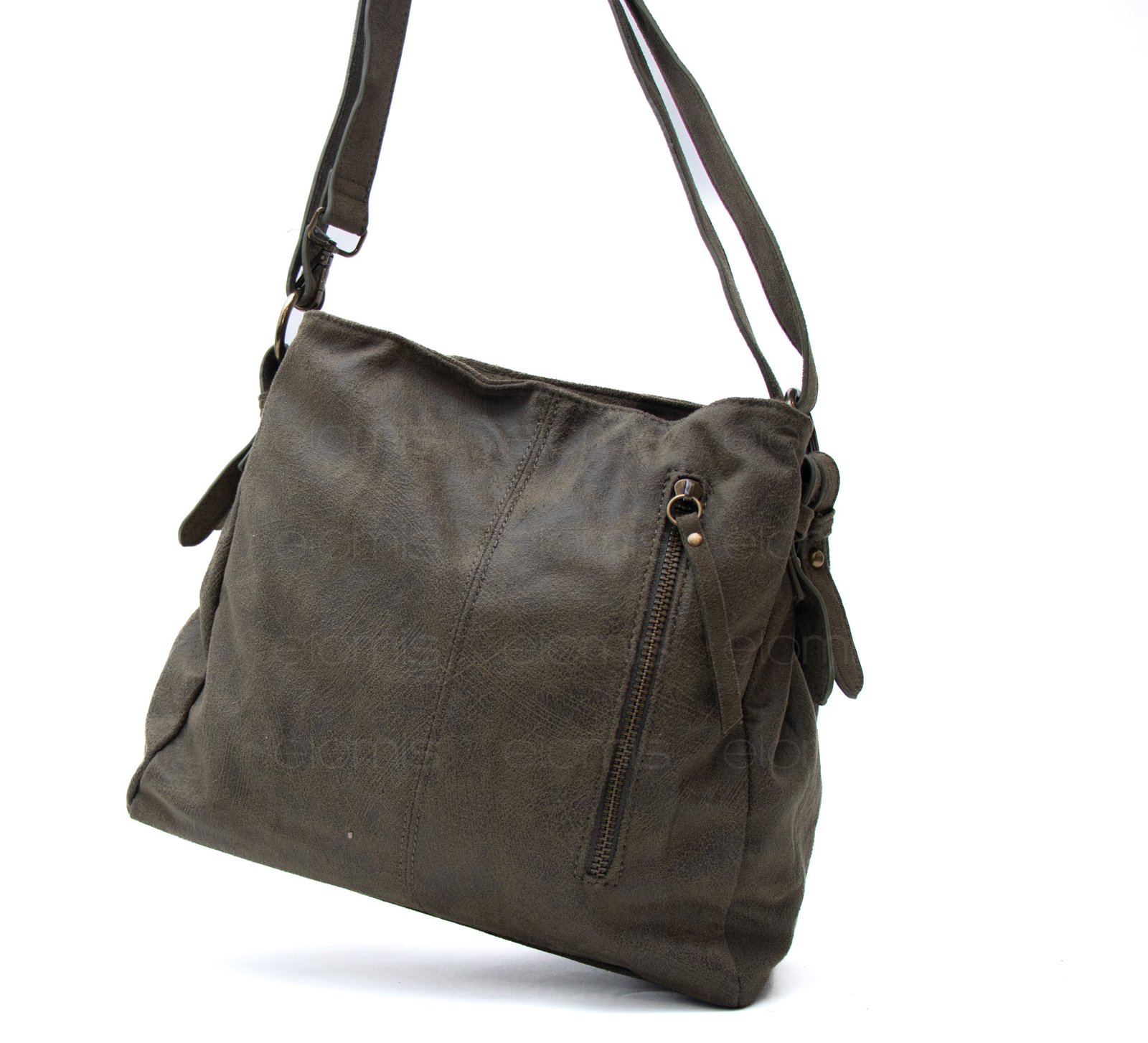 Sac fourre tout carré en daim (moyenne taille) – Image 2