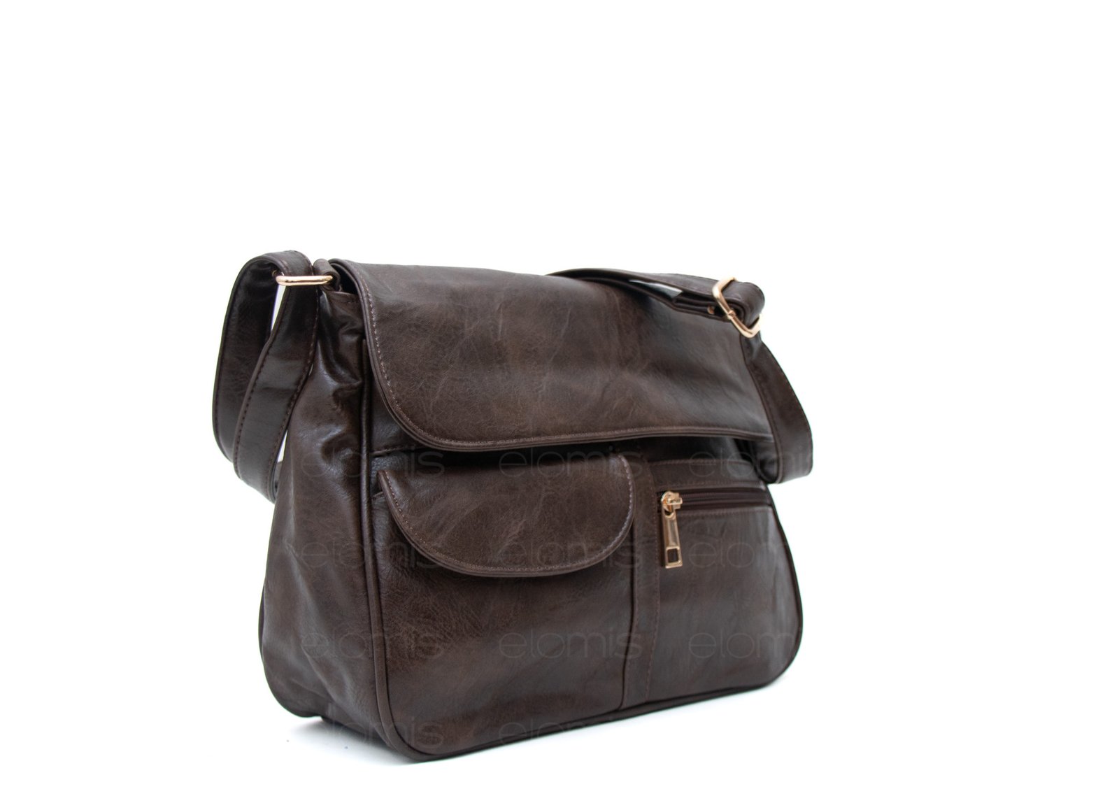 Sac bandoulière à 6 compartiments / Finitions dorées – Image 16