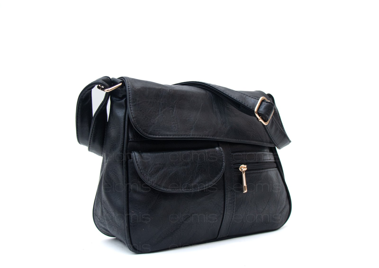 Sac bandoulière à 6 compartiments / Finitions dorées – Image 10