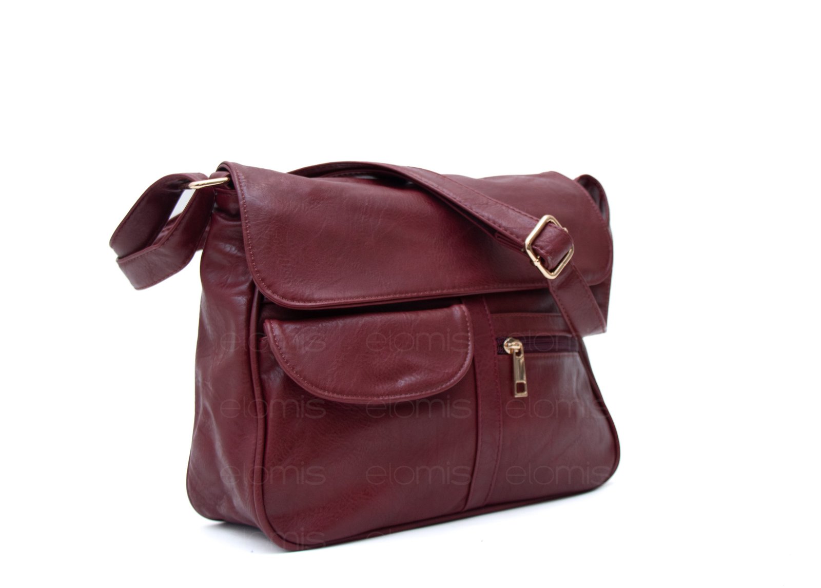 Sac bandoulière à 6 compartiments / Finitions dorées – Image 12