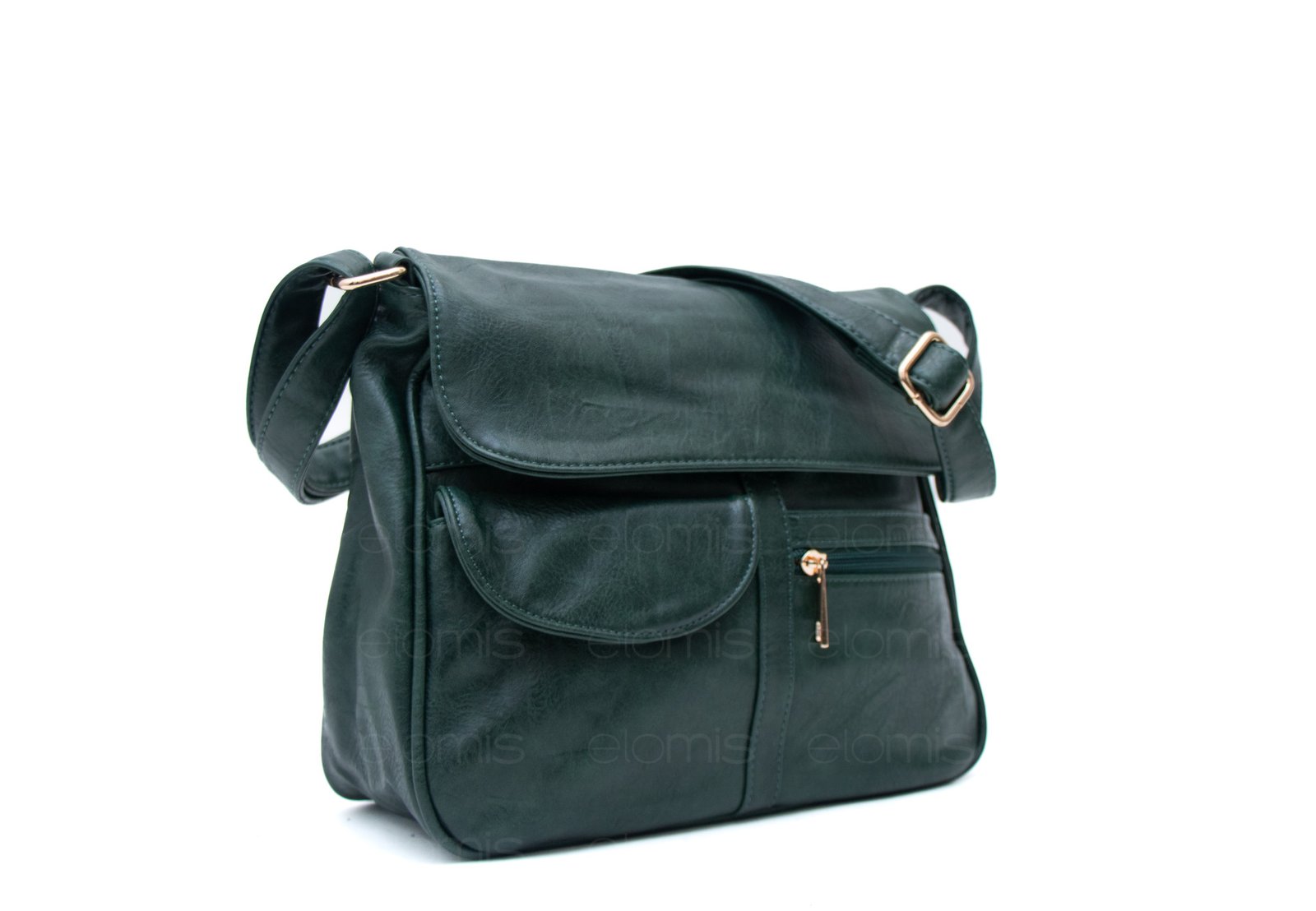 Sac bandoulière à 6 compartiments / Finitions dorées – Image 13