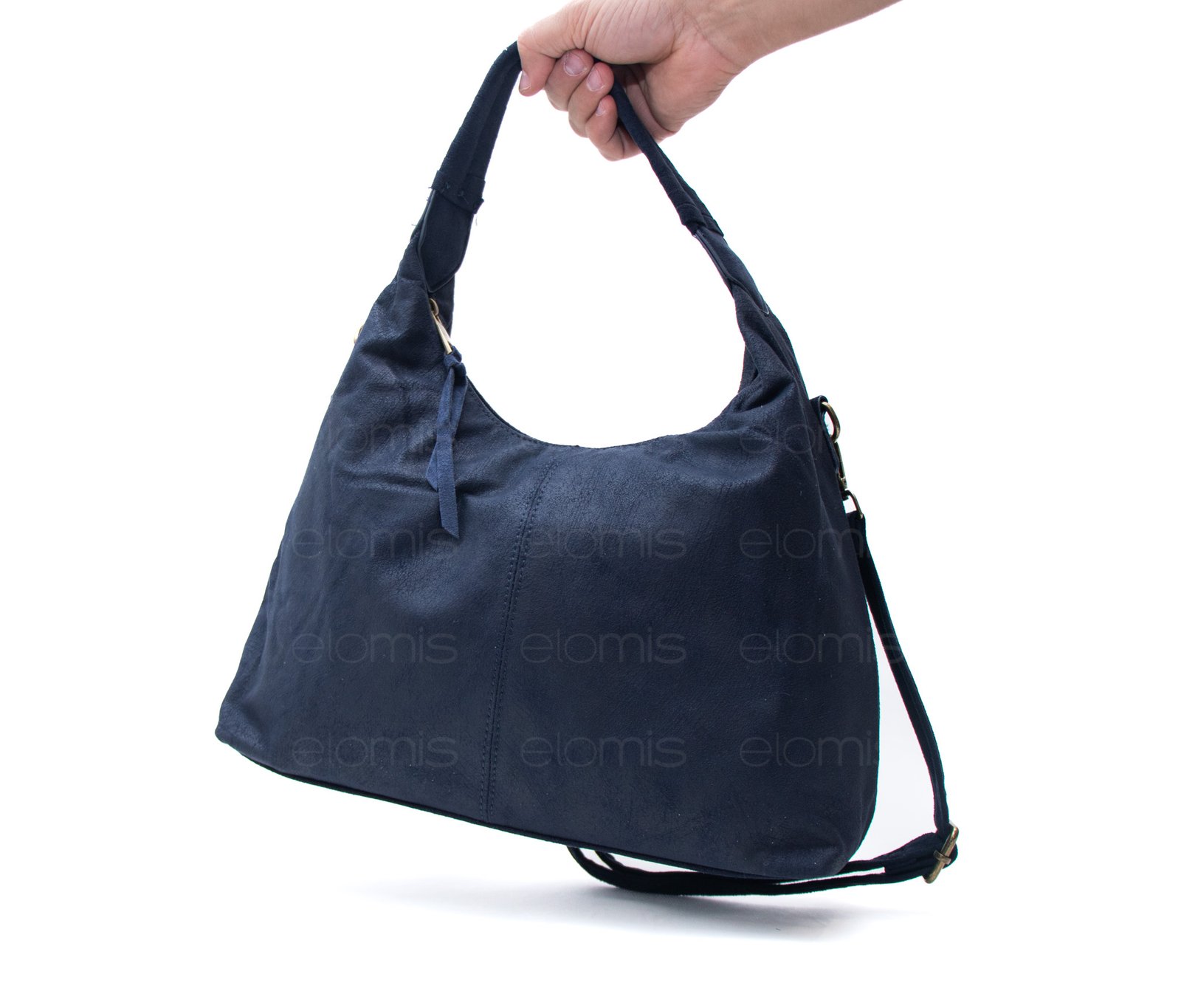 Sac fourre tout lune en daim (moyenne taille) – Image 10