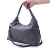 Sac fourre tout lune en daim (moyenne taille) - Thumbnail Image 7
