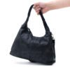 Sac fourre tout lune en daim (moyenne taille) - Thumbnail Image 4