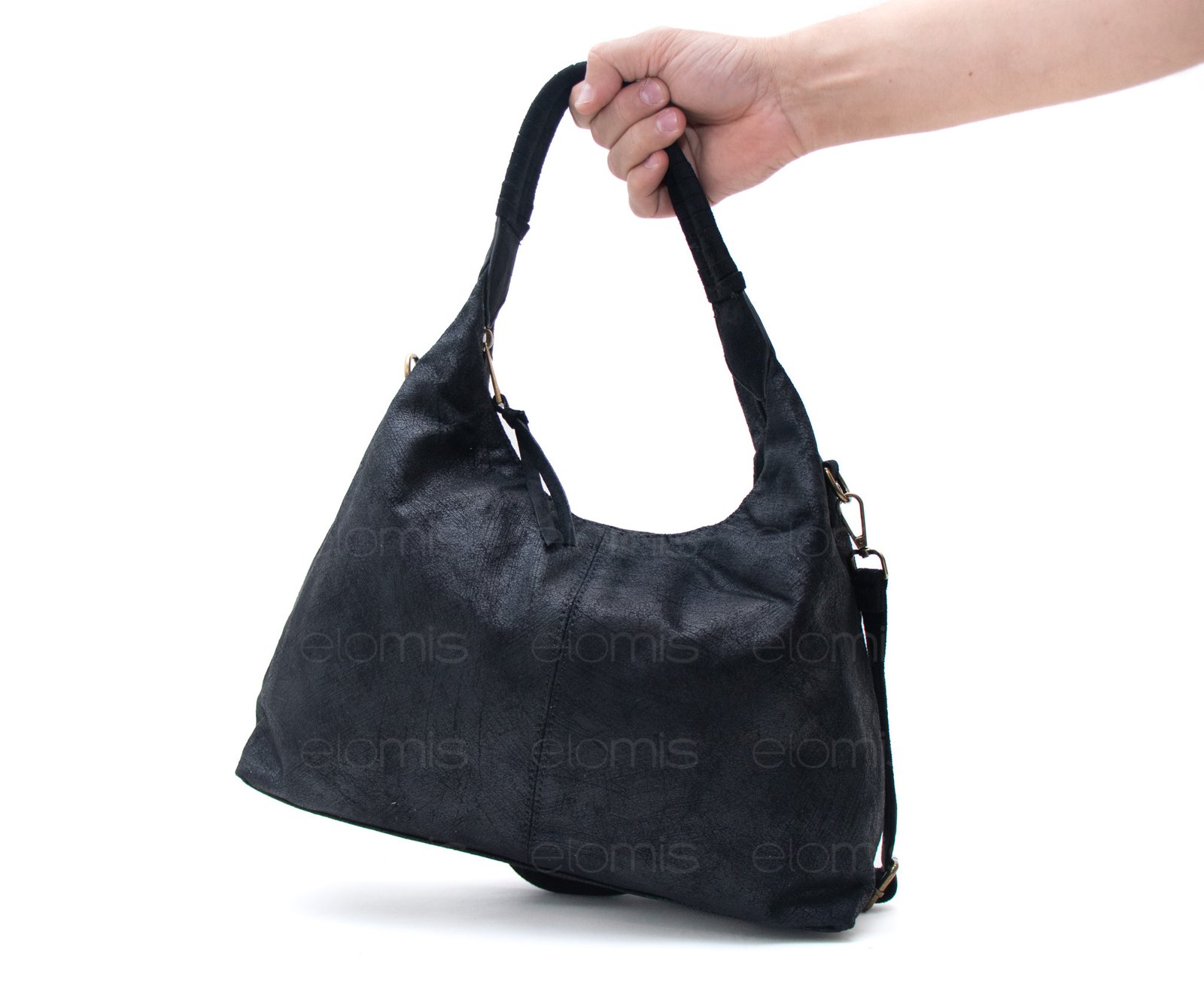 Sac fourre tout lune en daim (moyenne taille) – Image 4