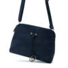 Petit sac bandoulière à 3 compartiments séparés en daim - Thumbnail Image 8