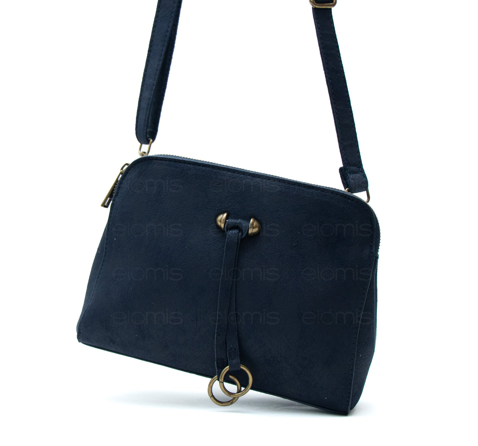 Petit sac bandoulière à 3 compartiments séparés en daim – Image 8