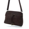 Petit sac bandoulière à 3 compartiments séparés en daim - Thumbnail Image 5