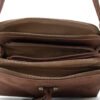 Petit sac bandoulière à 3 compartiments séparés en daim - Thumbnail Image 16