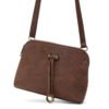 Petit sac bandoulière à 3 compartiments séparés en daim - Thumbnail Image 15