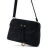 Petit sac bandoulière à 3 compartiments séparés en daim - Thumbnail Image 3
