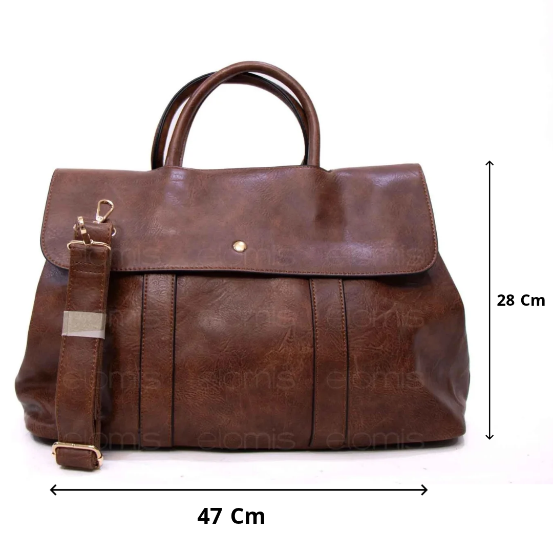 Grand sac cartable vintage – Image 2