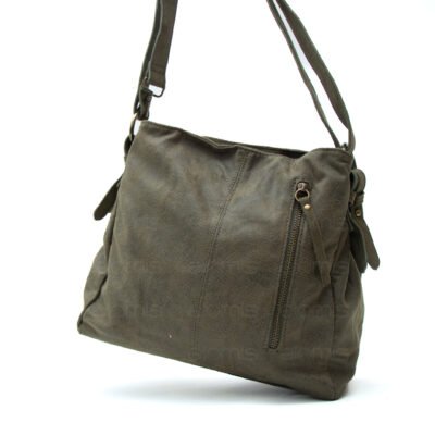 Alternative view of Sac fourre tout carré en daim (moyenne taille)
